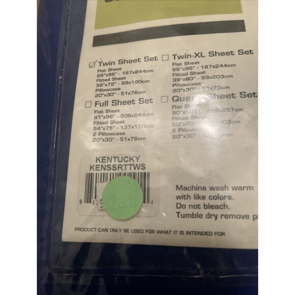 Everything Comfy College Covers Kentucky UK Wildcats 3 Piece Twin Sheet Set - Picture 6 of 11